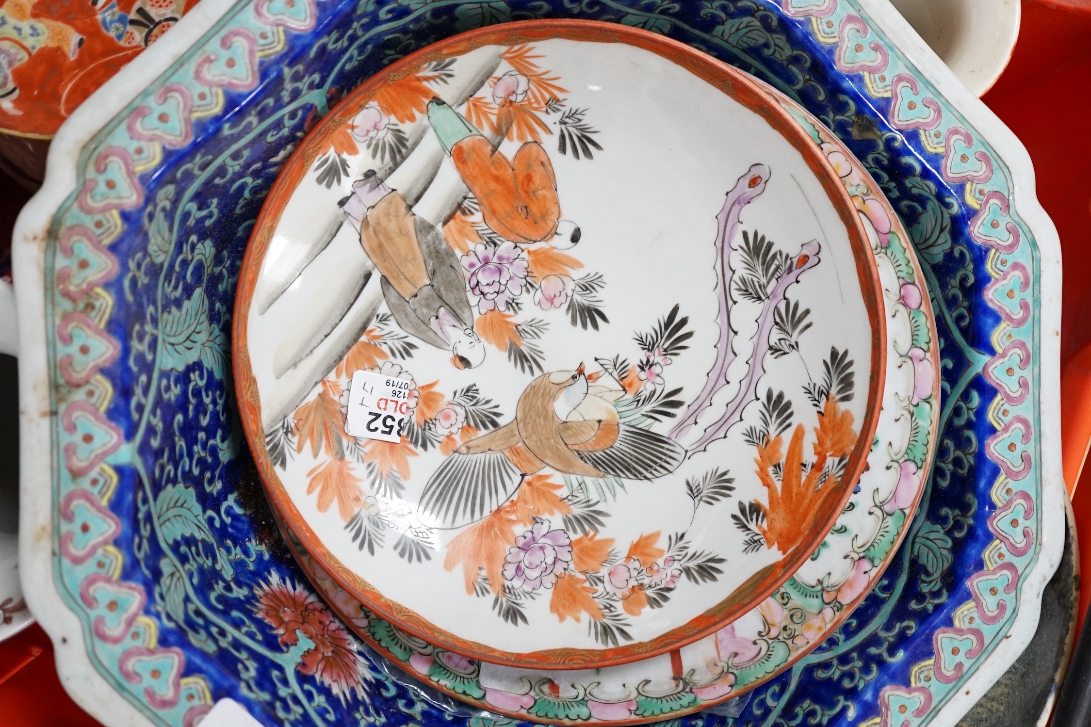 A group of Japanese and Chinese ceramics